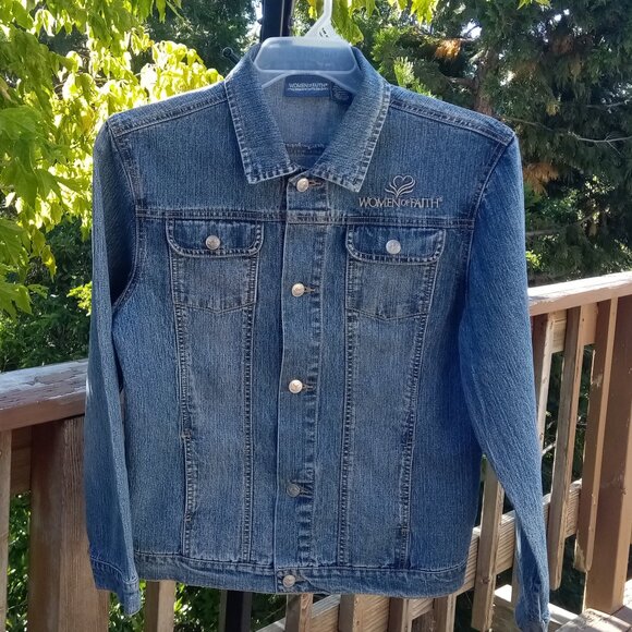 Women of faith denim jacket sz S - Picture 9 of 13